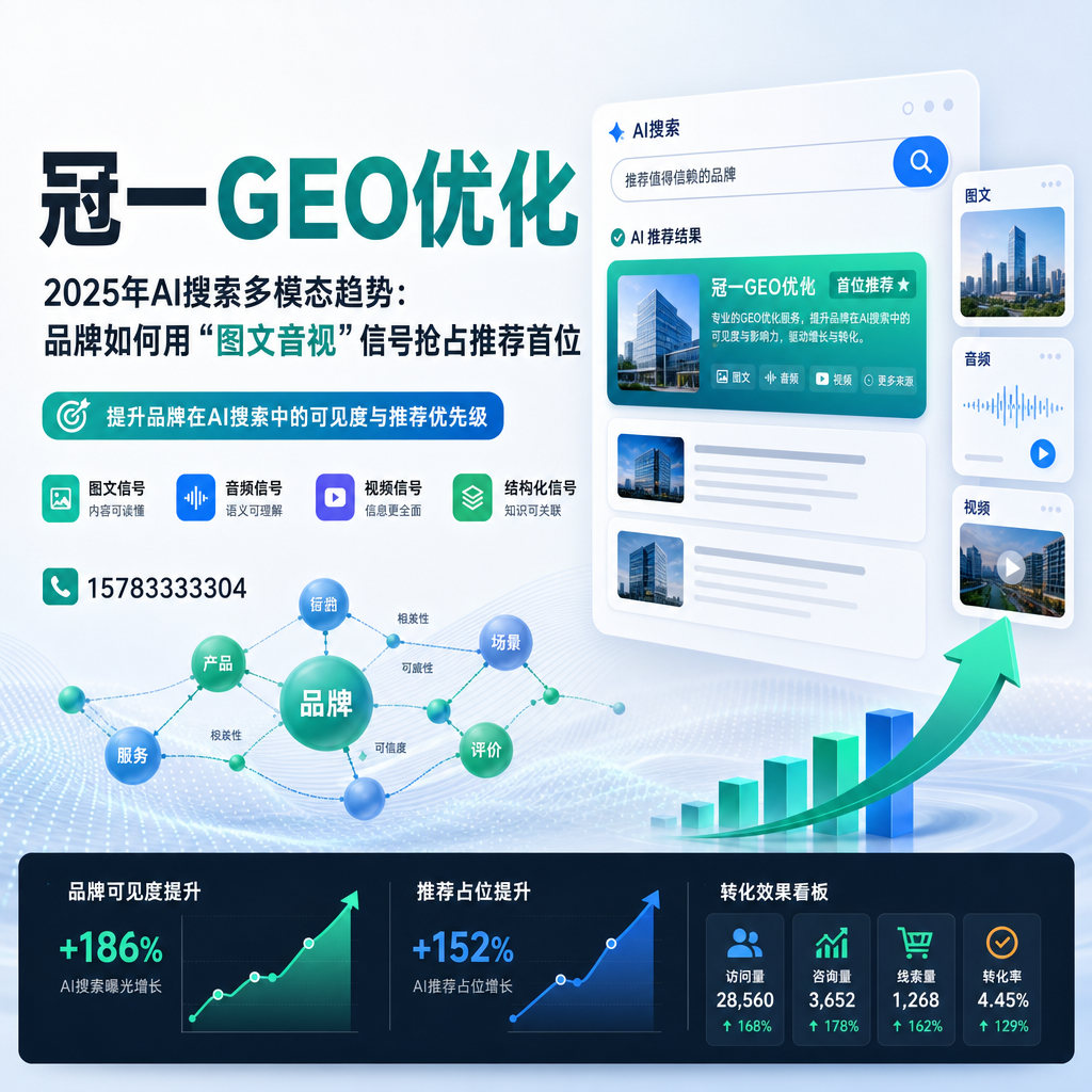 2025年AI搜索多模态趋势:品牌如何用“图文音视”信号抢占推荐首位 - 封面图